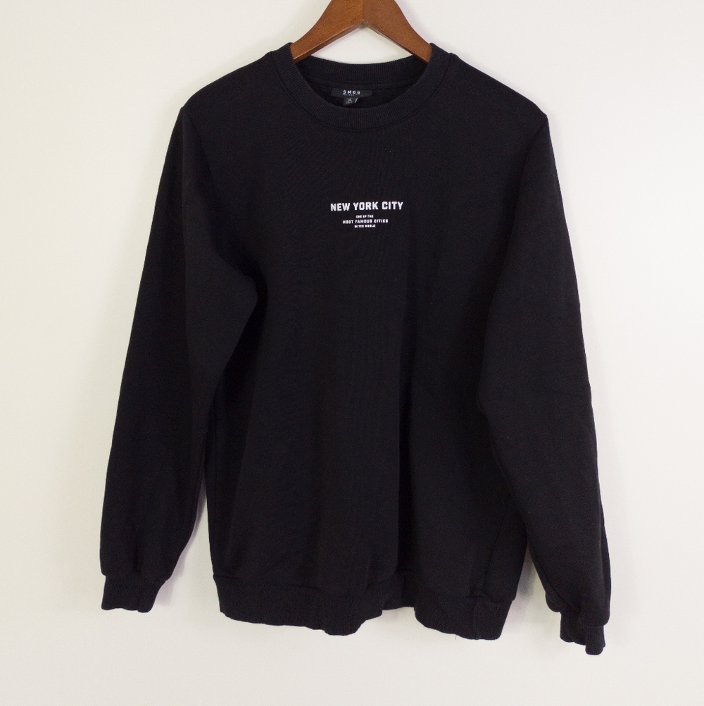 Smog Regular Fit New York City Crew Neck Sweatshirt Size Medium